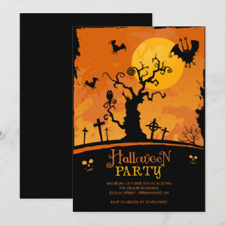 Convite à Festa de Halloween Spooky