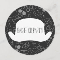 Convite à Festa de Hipster Engraçado