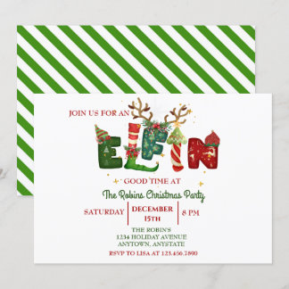 Convite à Festa de Natal da Cute Elfin