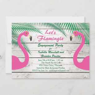 Convite à Festa de noivado de Flamingo, Beijado p