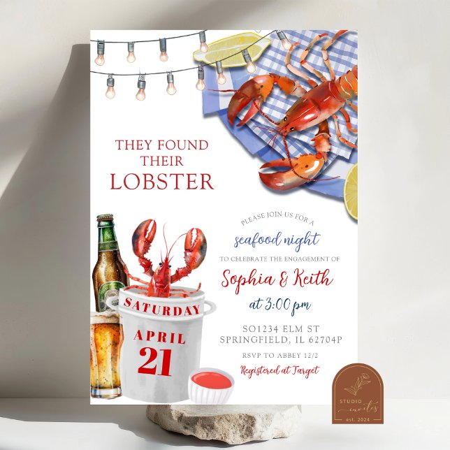 Convite à Festa de noivado Noturna de frutos do ma (Criador carregado)