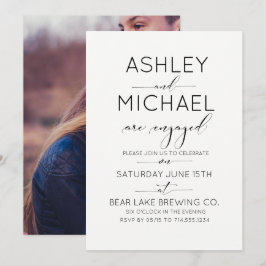 Convite à Festa de noivado para Tipografia da Cali