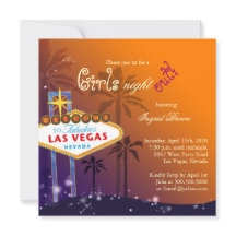 Convite à Festa de solteira Chic Las Vegas