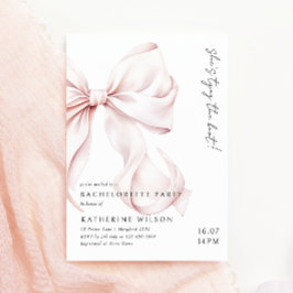 Convite à Festa de solteira de Arco Rosa Moderno