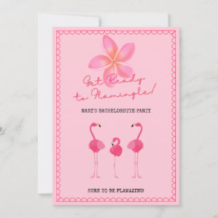 Convite à Festa de solteira Flamingle