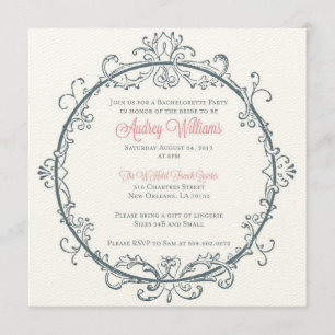 Convite à Festa de solteira Vintage