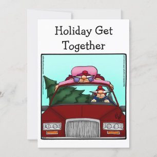 Convite à Festa Feriada Engraçado