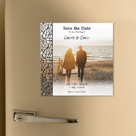 Convite A Folhagem Romântica Limita a Sua Foto Salva a Dat