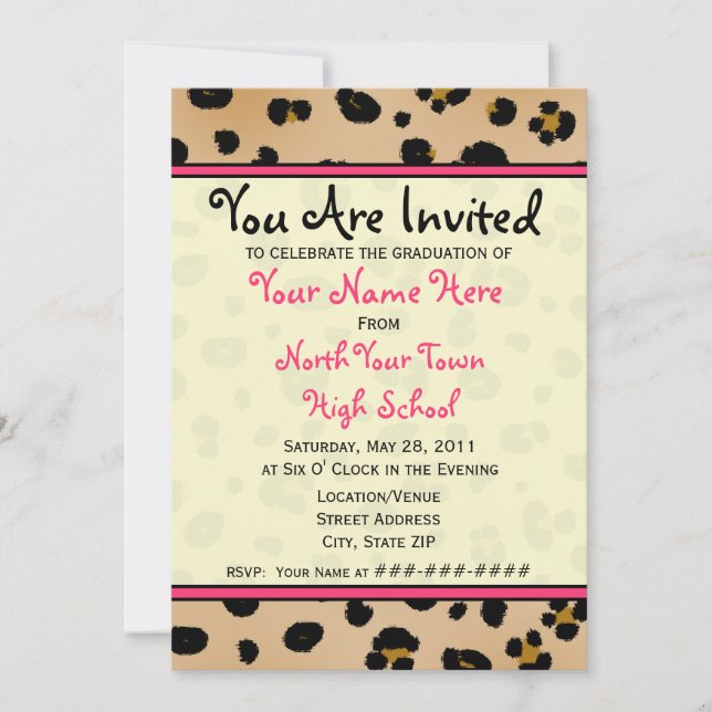 Convite à graduação - Classe de Leopard 2011 (Frente)