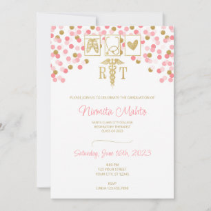 Convite à graduação de terapeuta respiratório