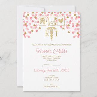 Convite à graduação de terapeuta respiratório