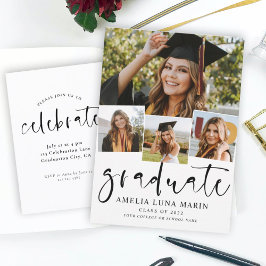 Convite à graduação minimalista moderno simples