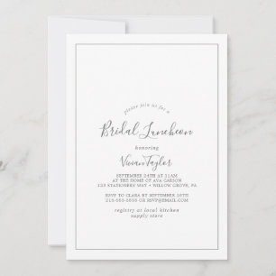 Convite à Liberdade Silver Bridal Minimalista