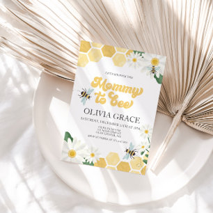 Convite à mamãe de abelha Chá de fraldas