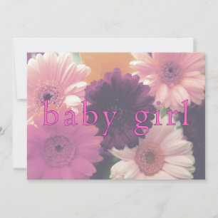 Convite à Menina de Daisy ou Anúncio de Nascimen