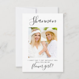 Convite à Menina de Flor de Fotografia Minimalista