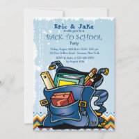 Convite à mochila escolar