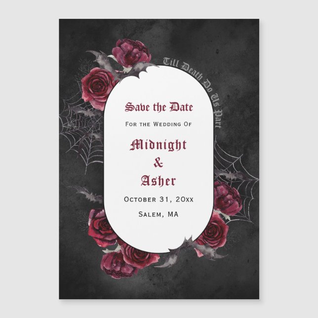 Convite A Morte Gótica Negra Nos Deixa A Data (Frente)