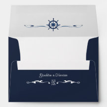 Convite à Navegação Náutica Elegante