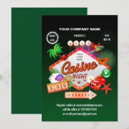 Convite à Noite de Feriados de Verão Corporativos