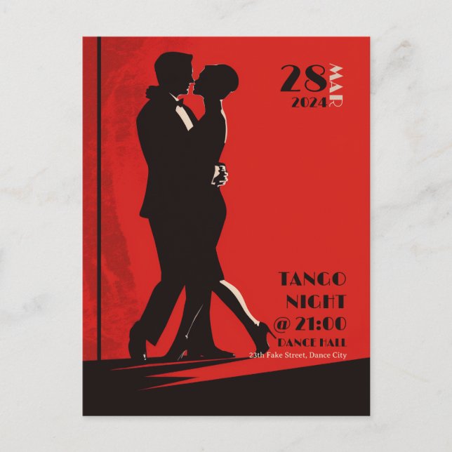 Convite à Noite de Tango (Frente)