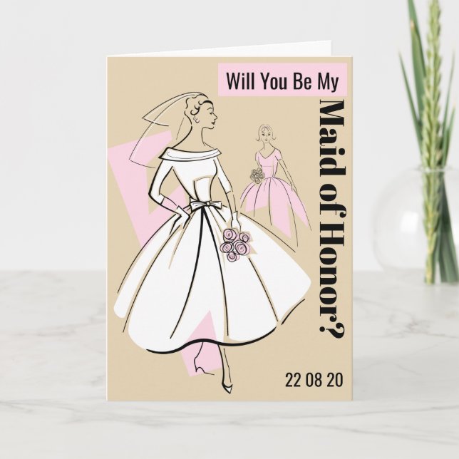 Convite A Noiva Neutra é minha Madrinha de casamento (Frente)