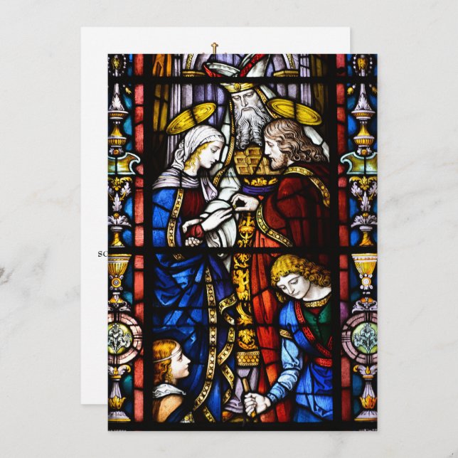 Convite à Noiva Tradicional Católica (Frente/Verso)