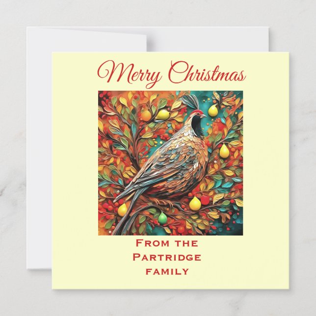 Convite A Partridge In A Pear Tree (Frente)