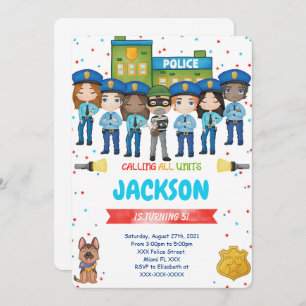 Convite à Polícia Editável