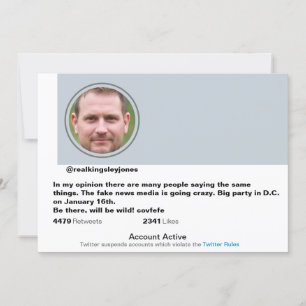 Convite à Posta de Piadas Engraçado do Partido Sur