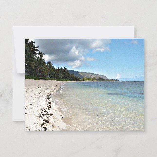 Convite à praia havaiana (Frente)