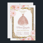 Convite à Princesa rosa Dourada - White Mis Quince<br><div class="desc">Rosa Dourado Convite Princesa - White Mis Quince ConviteMis Quince Anos,  15 Aniversário, </div>