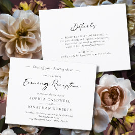 Convite à Recepção de casamento da caligrafia