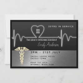 Convite À Reforma De Enfermeiros - Metálico Preto-