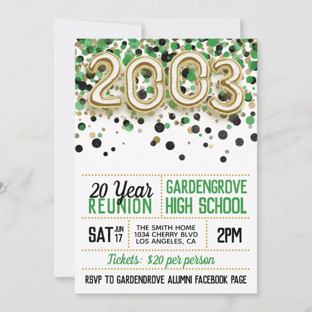 Convite à Reunião da Faculdade de Segundos graus d (Frente)