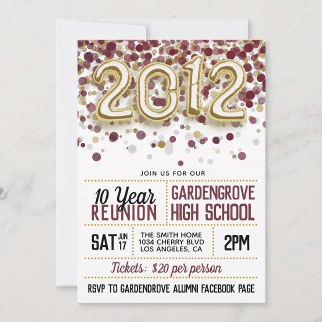 Convite à Reunião da Faculdade de Segundos graus d (Frente)