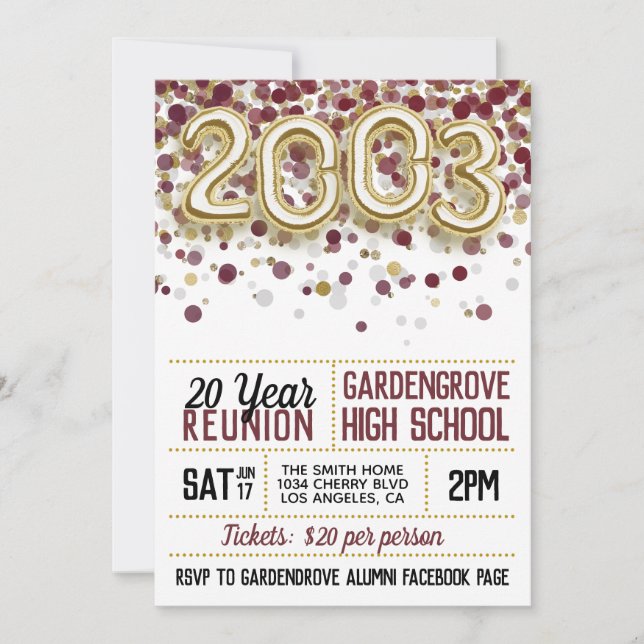 Convite à Reunião da Faculdade de Segundos graus d (Frente)