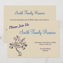 Convite à Reunião da Família Nebula Tree