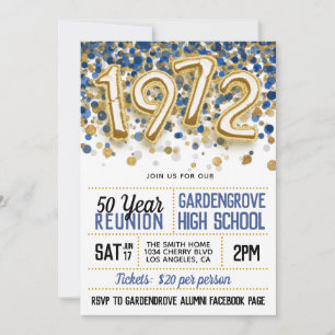 Convite à Reunião do Segundo grau College, 1972