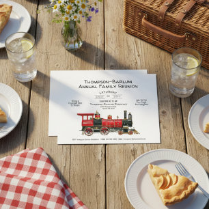 Convite à Reunião Familiar de Comboios Vermelhos