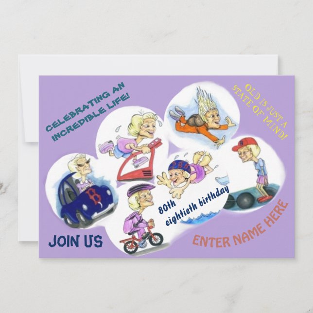 Convite A Uma Celebração Especial De Aniversário (Frente)