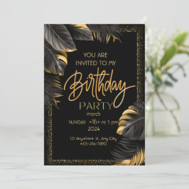 Convite a uma festa de aniversário