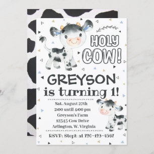 Convite à Vaca Aniversário Sagrado Convite à Vaca