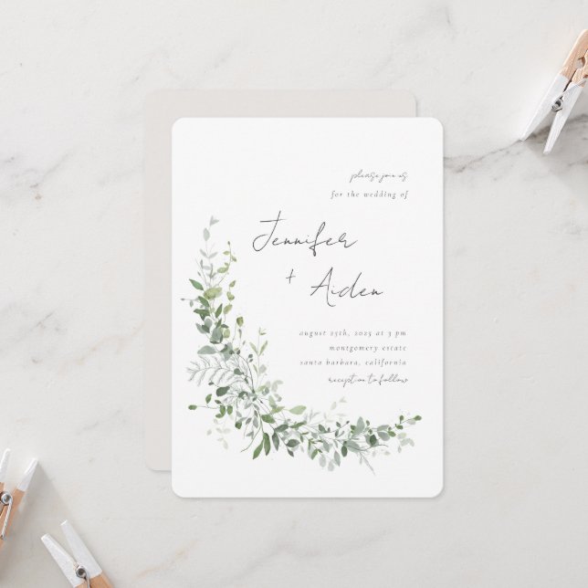 Convite à vinheta verde (Frente/Verso In Situ)