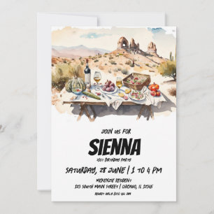 Convite à vista Picnic cappadocia de Verão