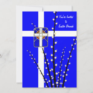 Convite abençoado da páscoa