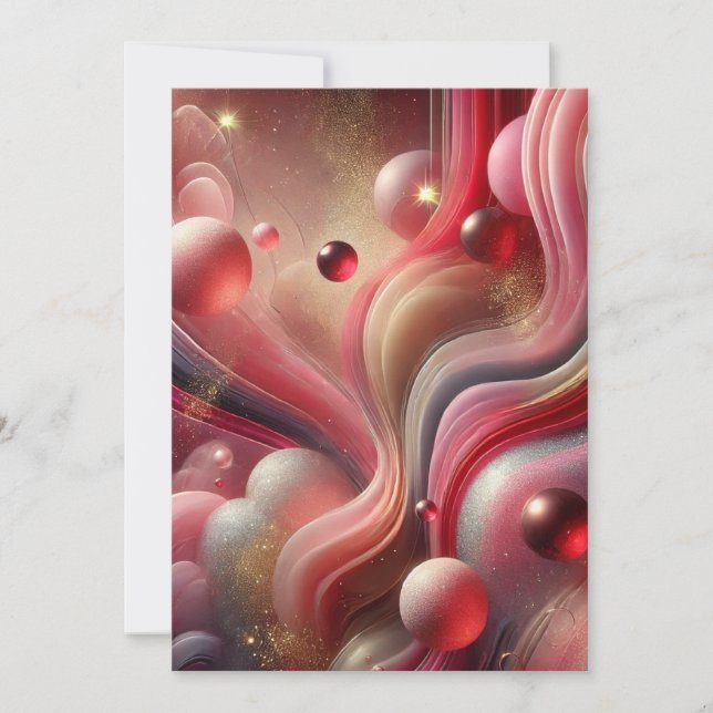 Convite Abstrato Elegante (Frente)