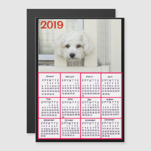 Convite Adicionar uma foto a este calendário vermelho 201