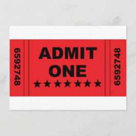 Convite "Admit One"