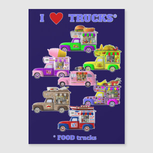 Convite Adoro o ímã Trucks (Caminhões COMIDAS)
